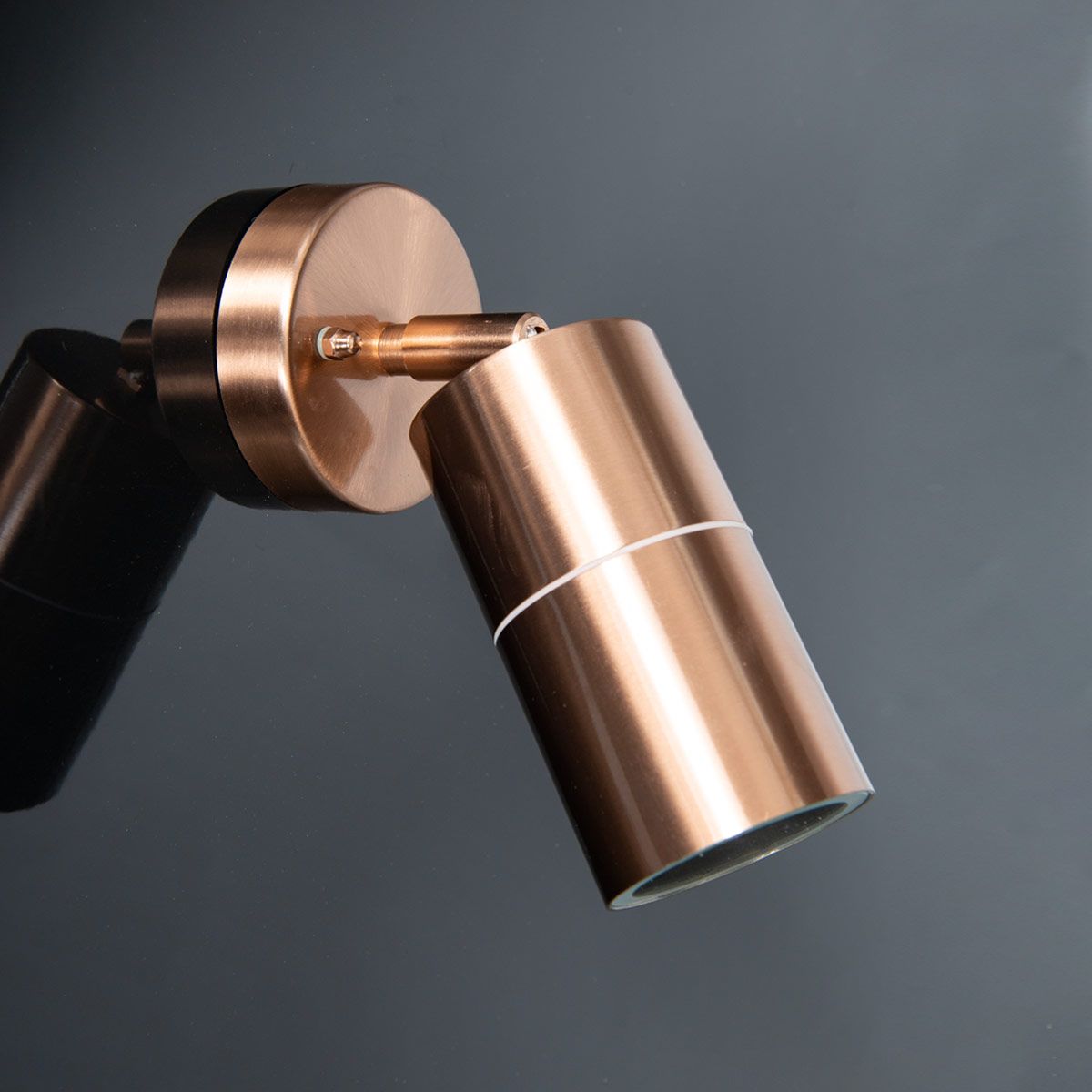 KSR Luso II 1x35W GU10 IP44 Copper Adjustable Wall Light (Lamp not Included)