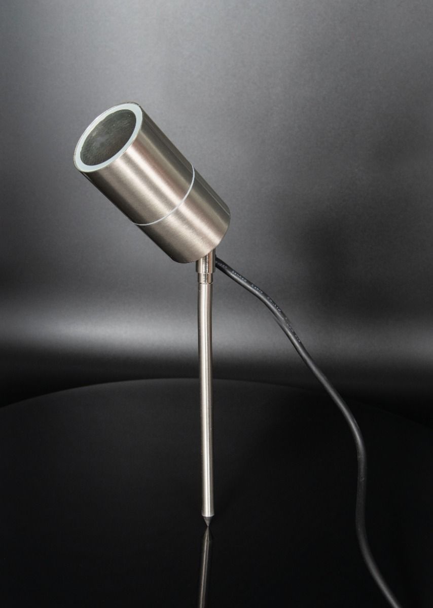 KSR Luso II Marine GU10 Single Spike Light 316L Stainless Steel (2m Flex)