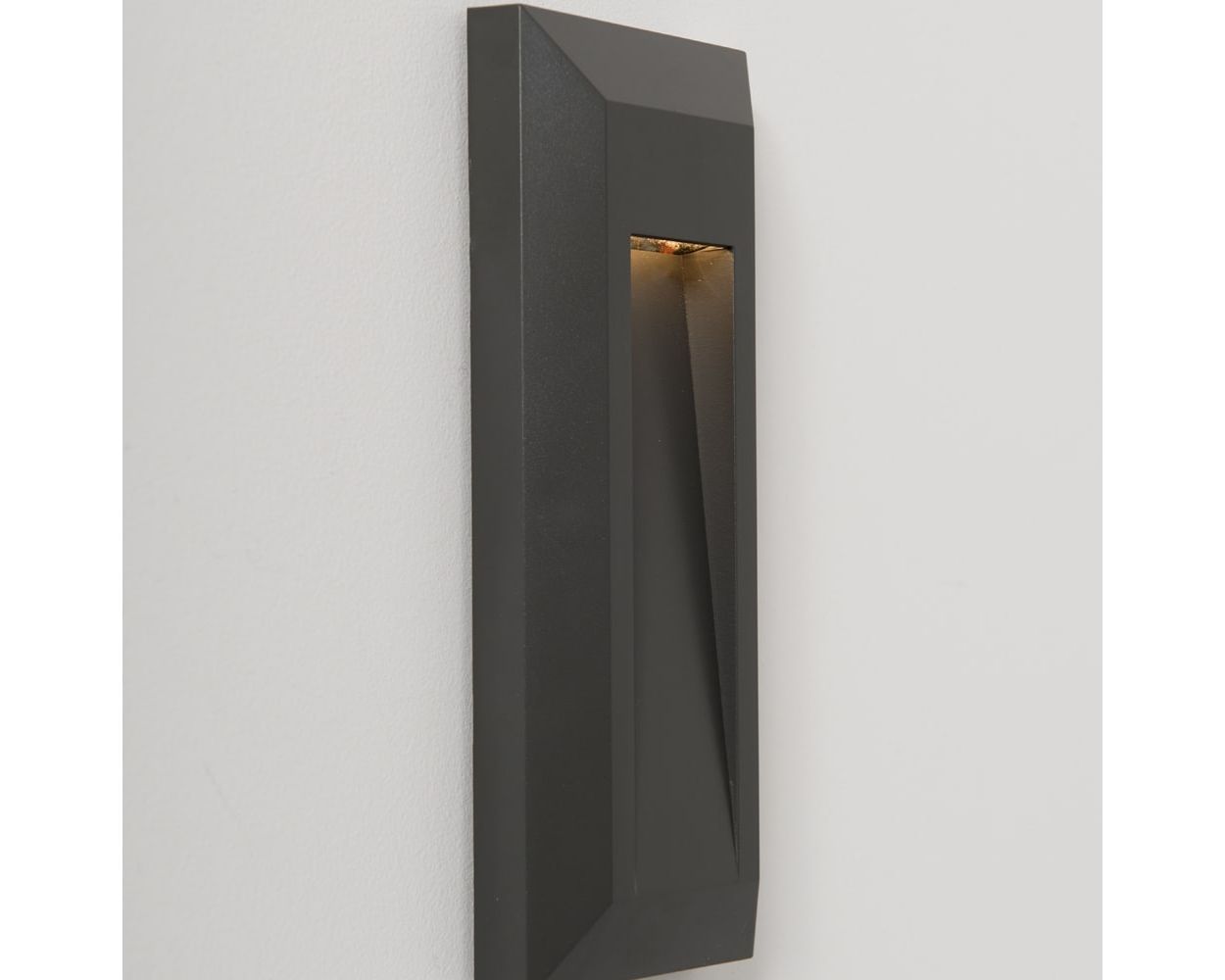 KSR Salta 1W 19lm IP44 LED Surface Polycarbonate Bulkhead Anthracite 3000k