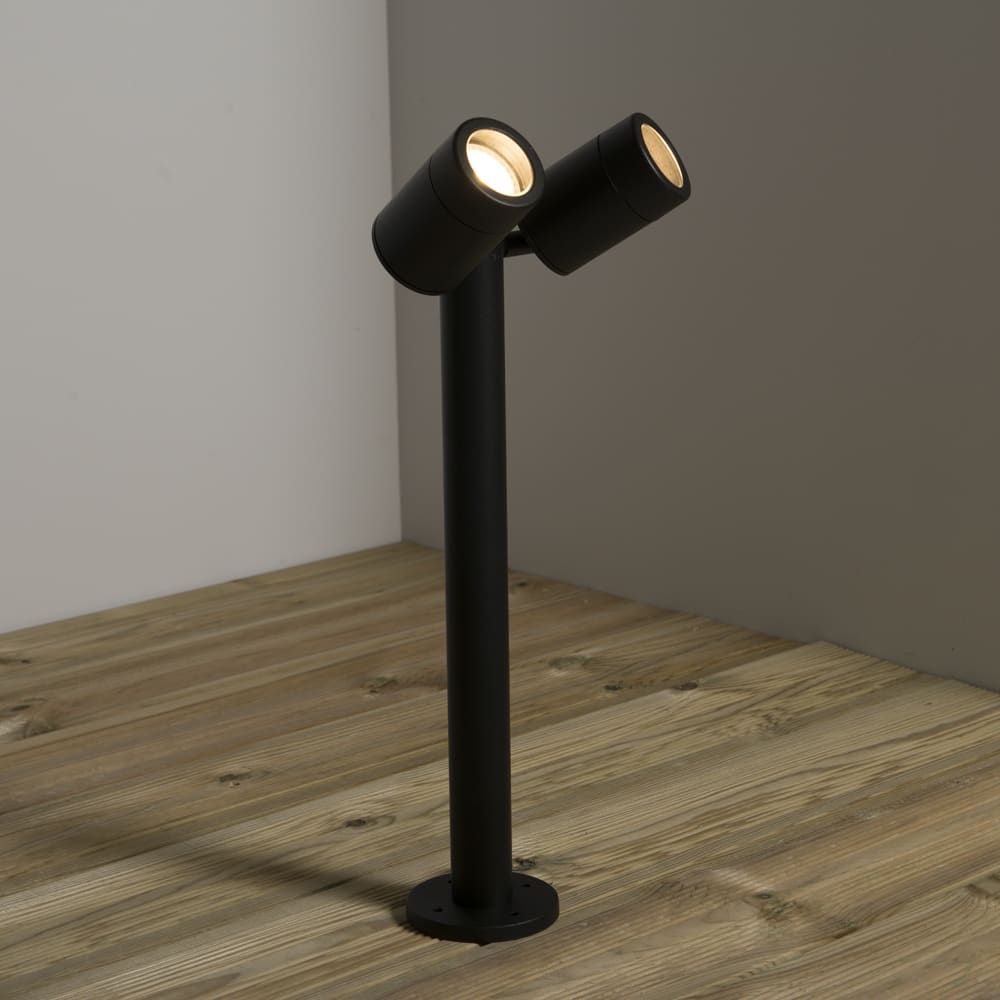 KSR Tulua GU10 Floor Light with Two Spots Black