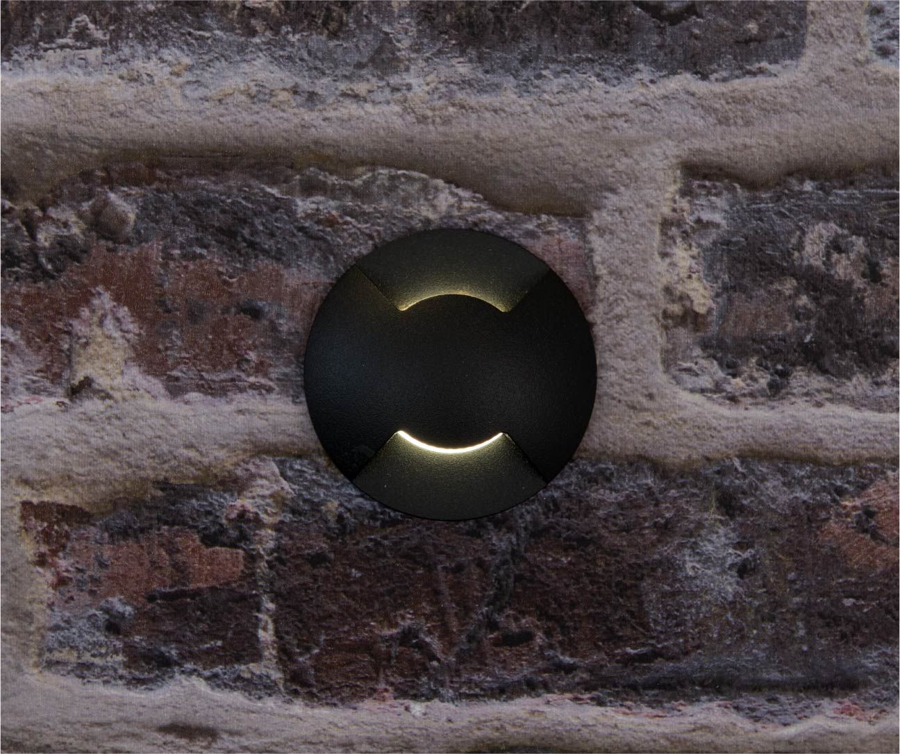 KSR Villas Mini 3W LED Two Way Black Wall/Ground Light 4000K