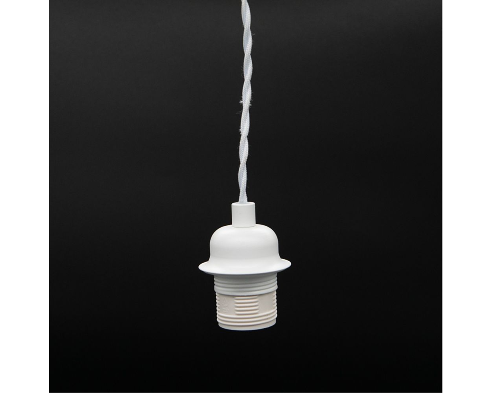 KSR Carlota E27 Single Pendant Matt White