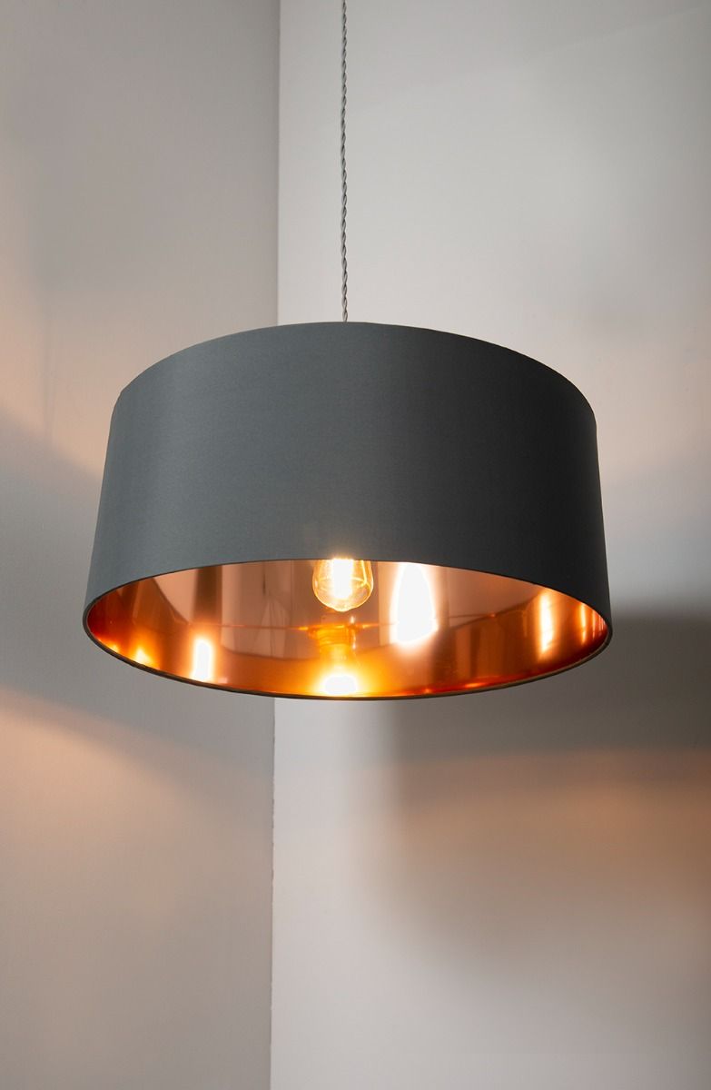 KSR Olivera Large Lamp Shade Grey / Copper Only