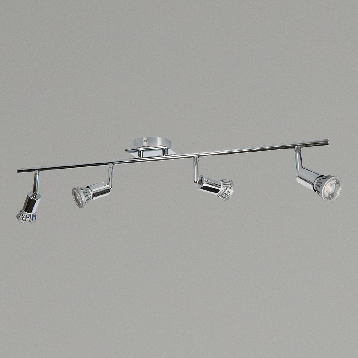 KSR Nautilus GU10 4 Light Spotlight Bar Chrome
