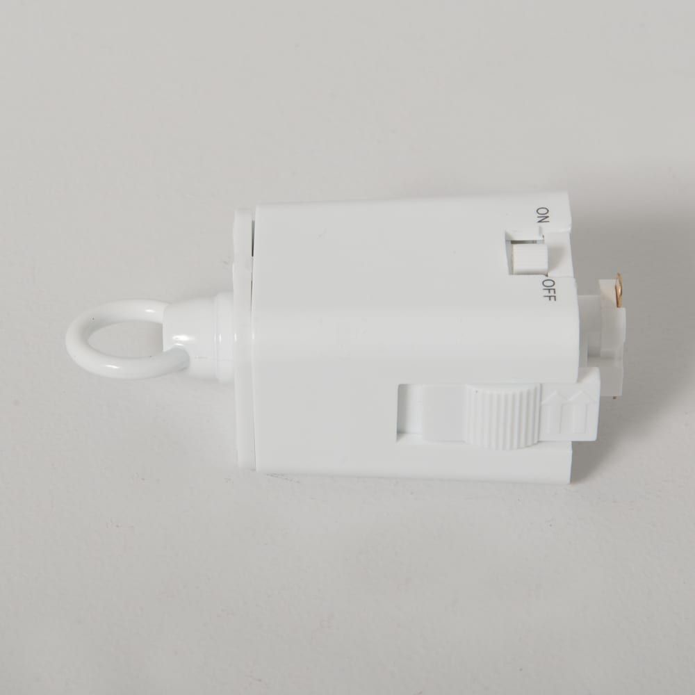 KSR Escala Pro Mains Adaptor to Suspend Pendants from Track White