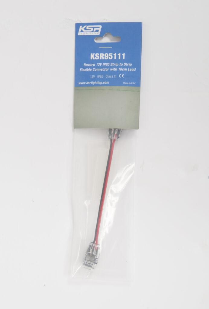 KSR Navara 12V IP65 Single Colour Strip to Strip Connector with 10cm Lead