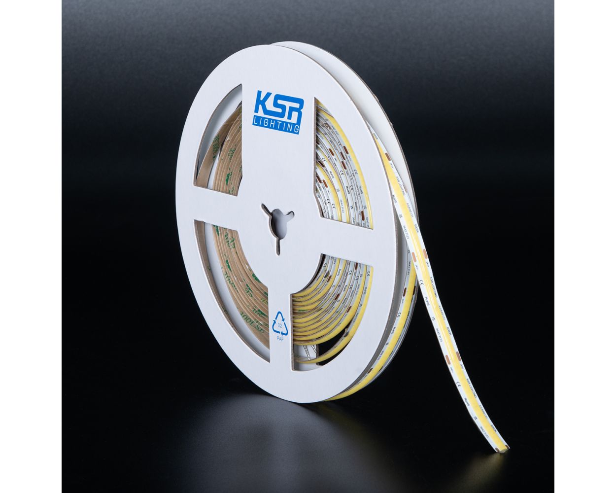 KSR Navara 8w 3000K IP20 COB LED 5M Strip with 1M Pre Wired Tail