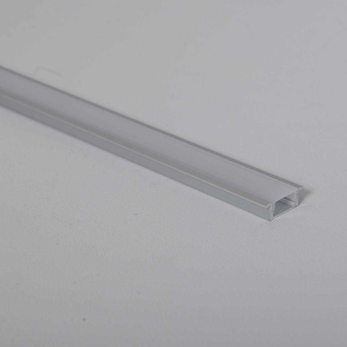 KSR Navara 1m Slim Recessed Profile Bar Aluminium with Opal Diffuser