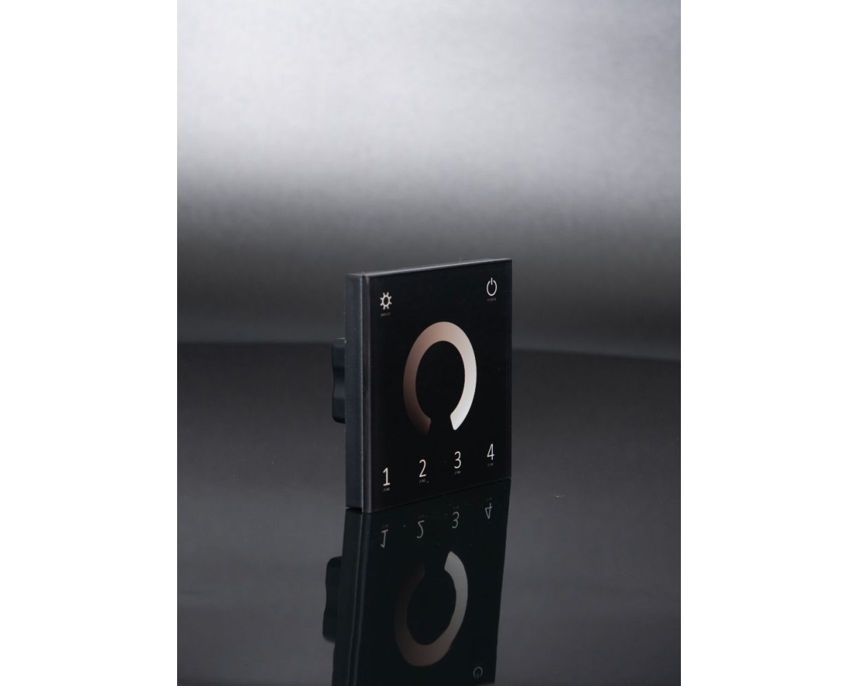 KSR Navara Single Colour 240v Dimming Wall Panel Black