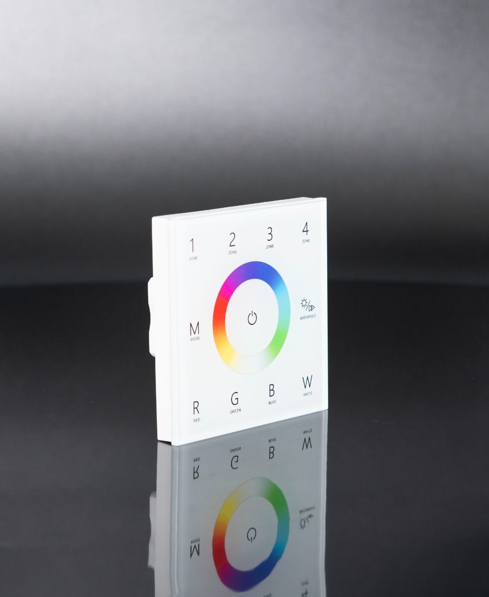 KSR Navara RGB Colour 240v Dimming Wall Panel White