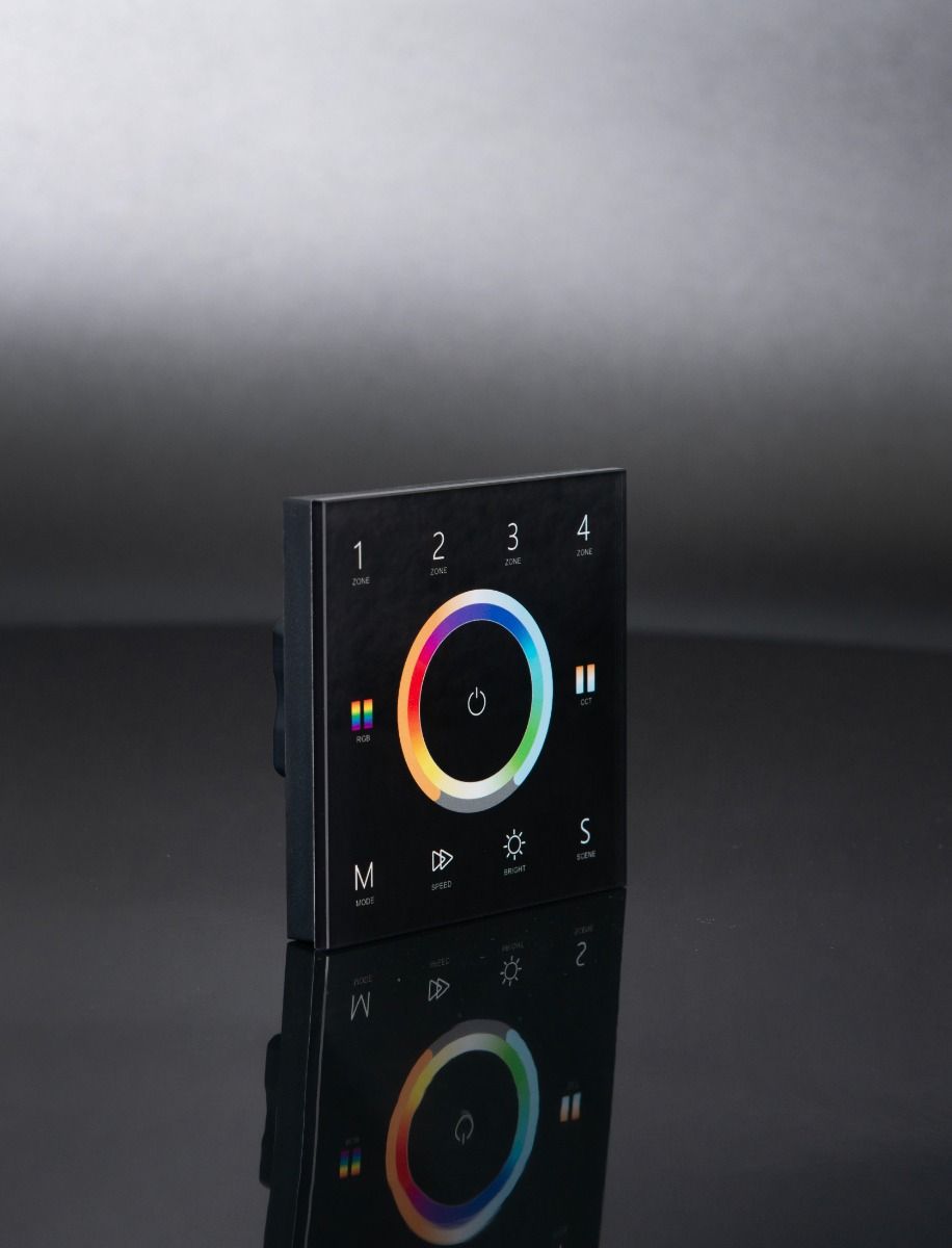 KSR Navara Univeral 240v Dimming Wall Panel Black