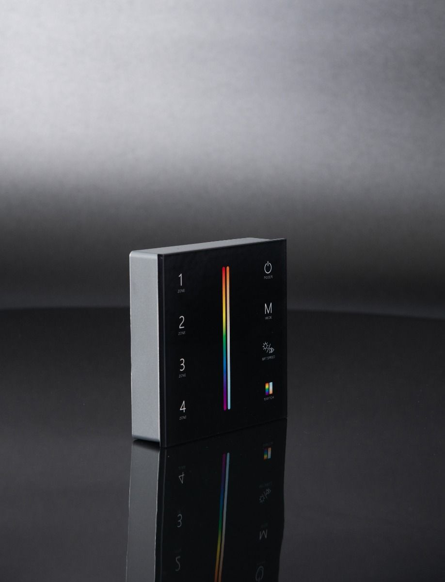 KSR Navara RGB+CCT Colour Battery Dimming Wall Panel Black