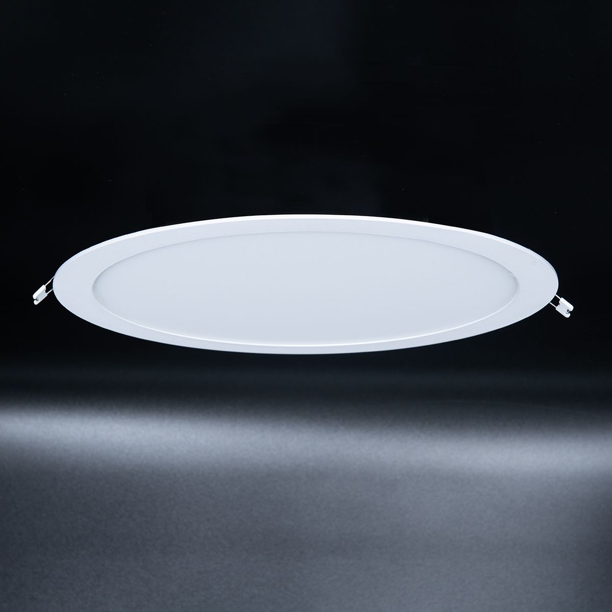 KSR Starlet 9W 3CCT LED Flat Panel Circular Emergency Downlight IP44 White 3000/4000/6000K