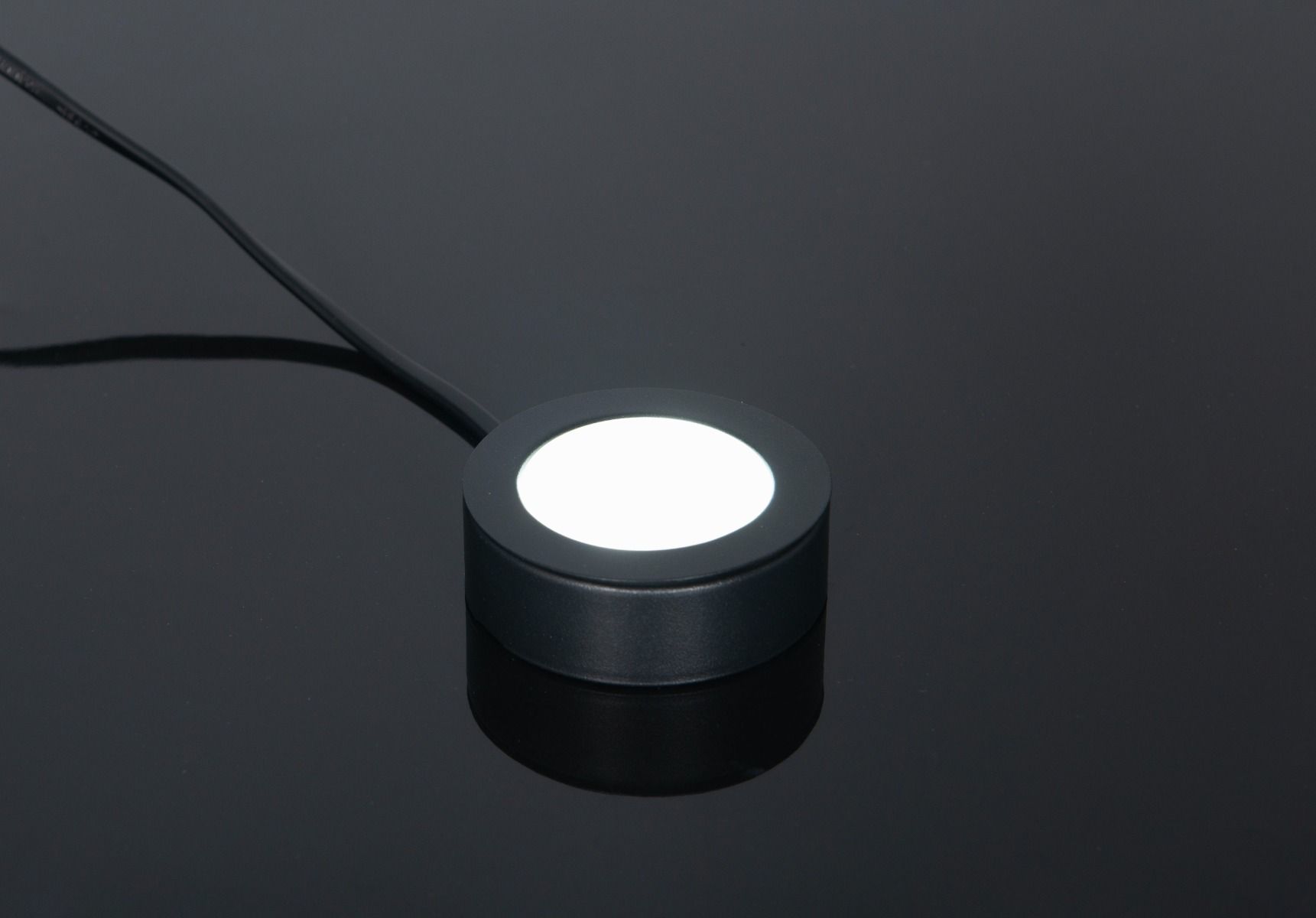 KSR Morini Recessed / Surface 2.5W 3CCT LED Round Cabinet Light Black