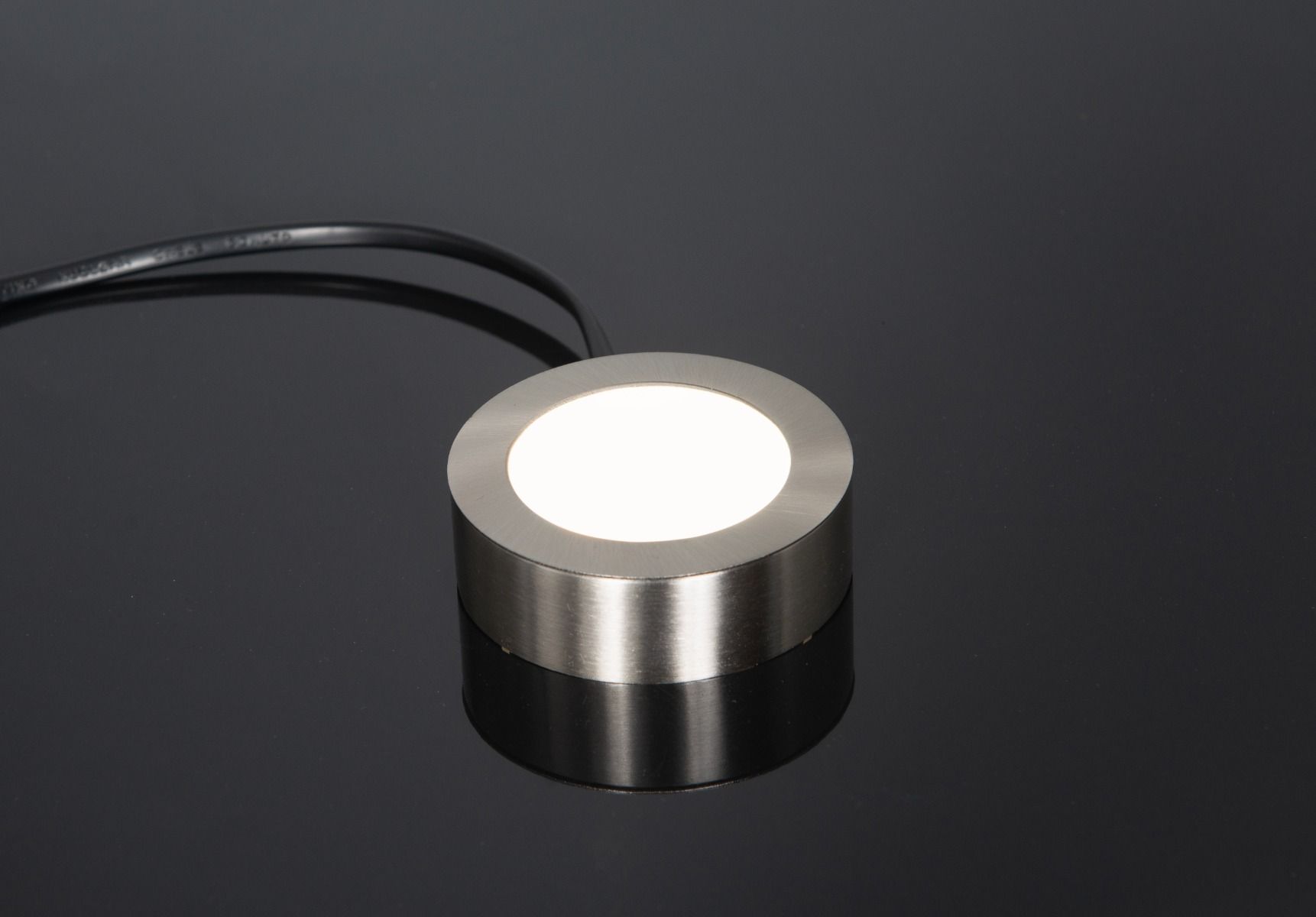 KSR Morini Recessed / Surface 2.5W 3CCT LED Round Cabinet Light Satin Chrome