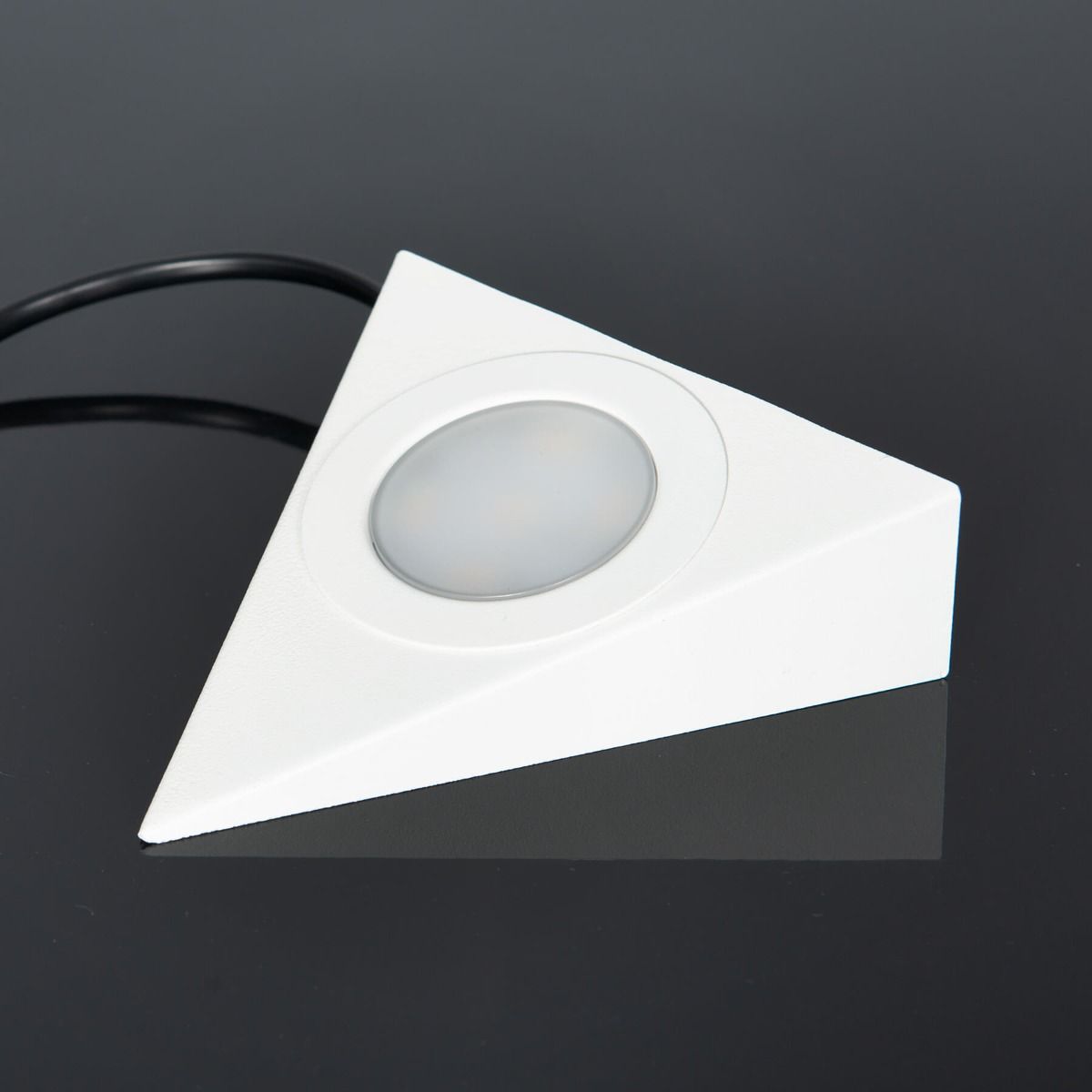 KSR Morini Recessed / Surface 2.5W 3CCT LED Triangle Cabinet Light White