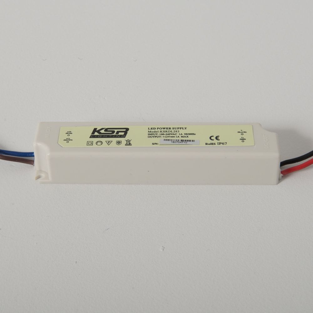 KSR 12W 12V Constant Voltage Non Dimmable LED Driver IP67
