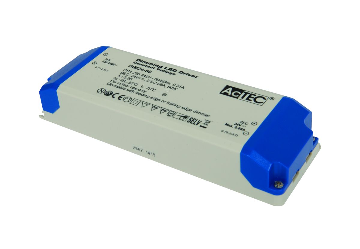 KSR 50W 24V Constant Voltage Dimmable LED Driver IP20