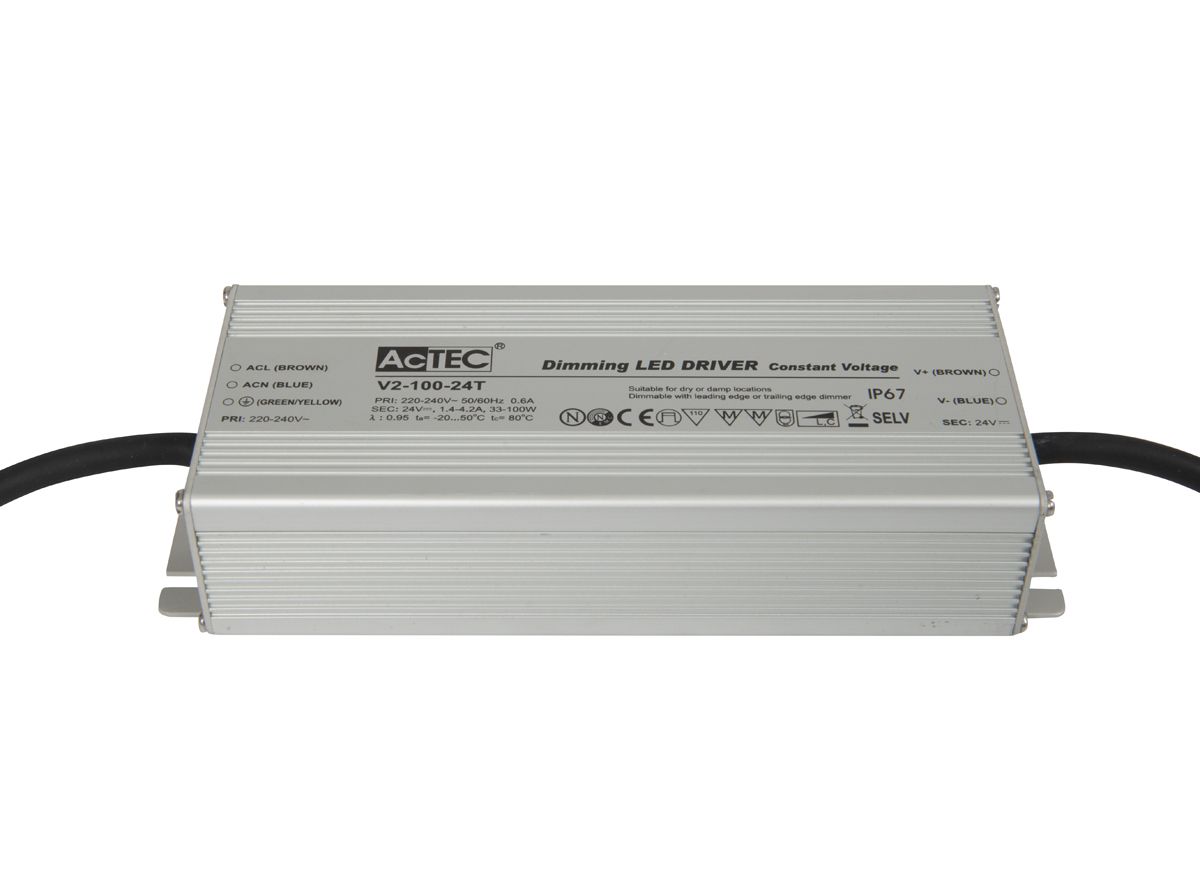 KSR 100W 24V Constant Voltage Dimmable LED Driver IP67