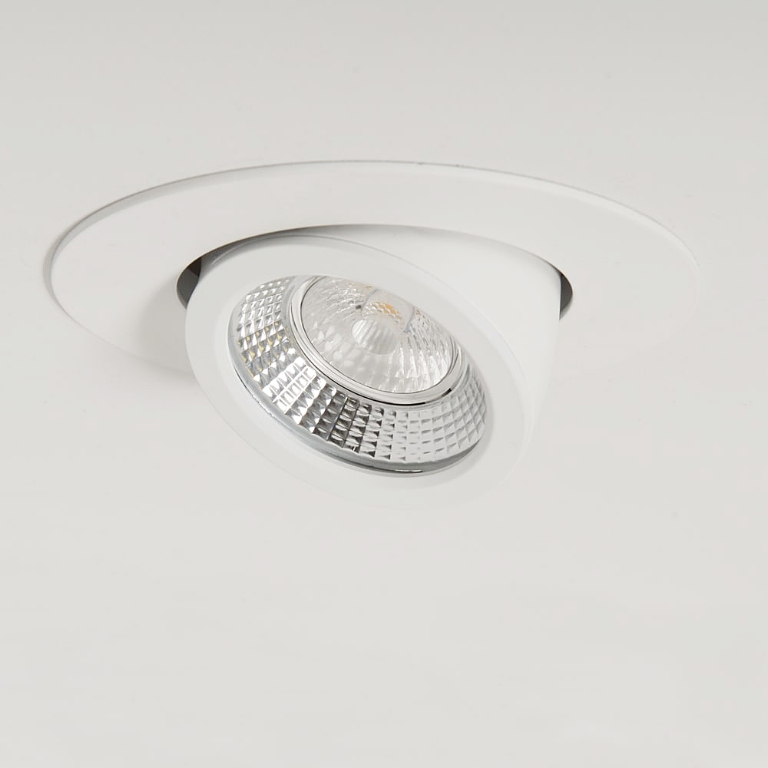 KSR 2336lm 23W LED Scoop Downlight White IP20 4000K Cool White