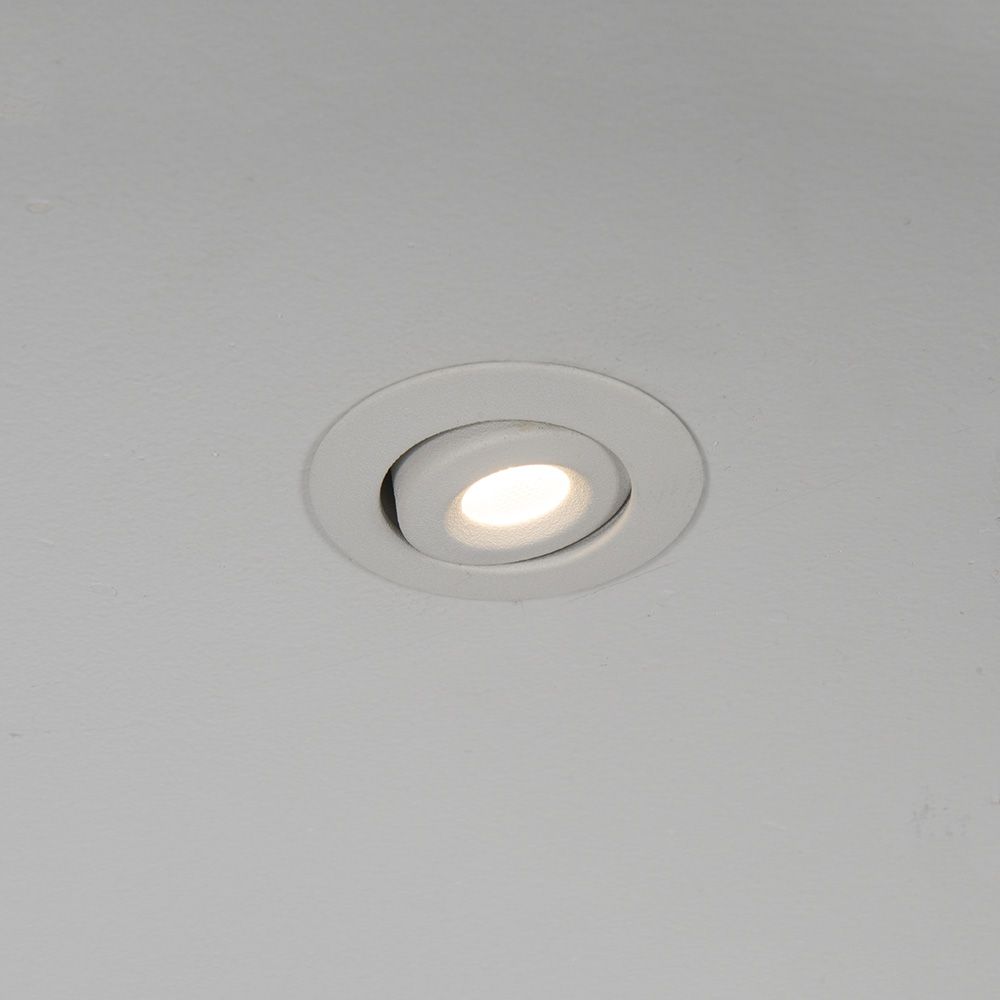 KSR Mimas Mini 3w 3000K 136lm LED Tilt Downlight White
