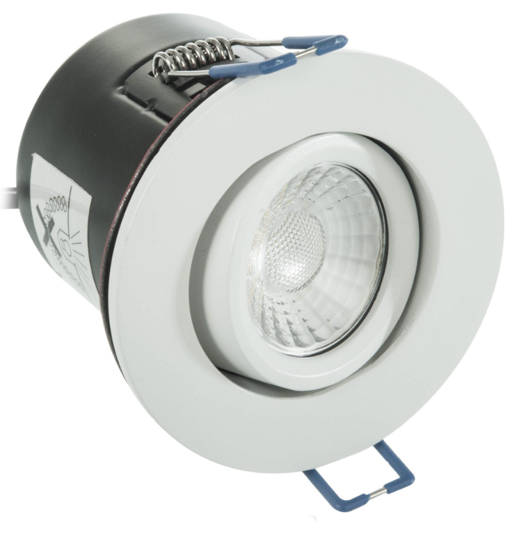 KSR 650lm 10W IP65 LED Tilt Fire Rated Dimmable Downlight 4000K