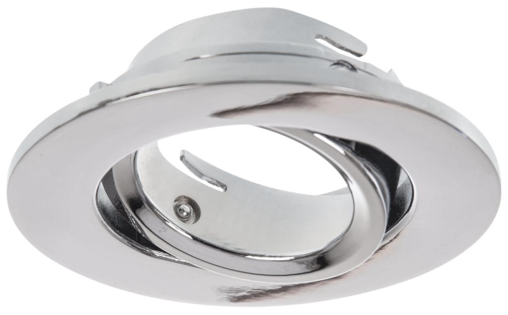 KSR FireBreak Qr Tilt Downlight Bezel Polished Chrome
