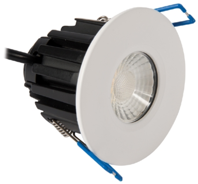 KSR 577/652lm 7W LED Fixed Fire Rated Dimmable Downlight IP65 CCT Selectable