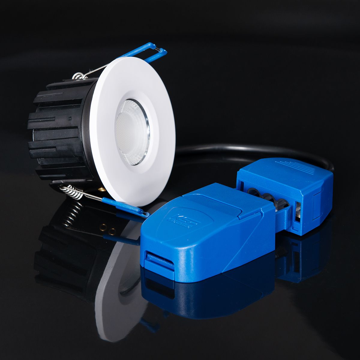 KSR Firebreak QR Pro Select Dual Wattage 4CCT IP65 Fire Rated Downlight 2700/3000/4000/6000K