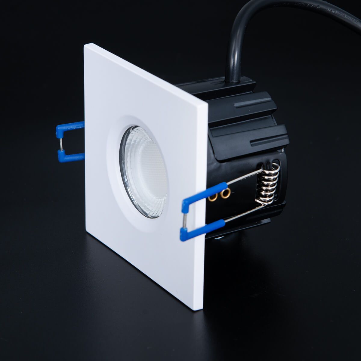 KSR FireBreak Qr Square Fixed Downlight Bezel White