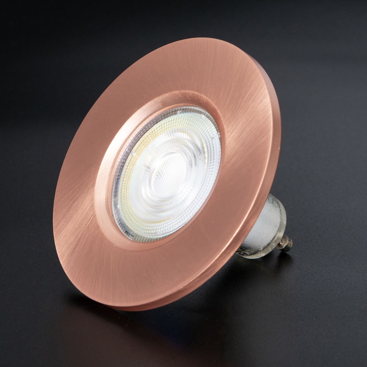 KSR Firebreak Qr GU10 IP20 Replacment Copper Bezel