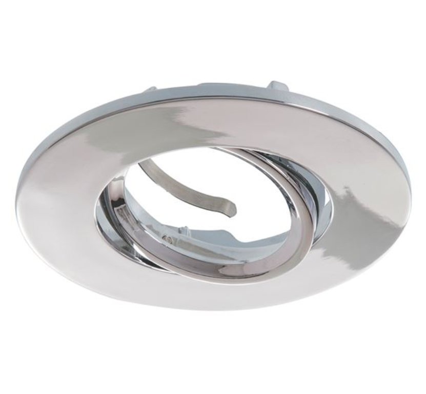 KSR GU10 Tilt Downlight Bezel IP20 Chrome