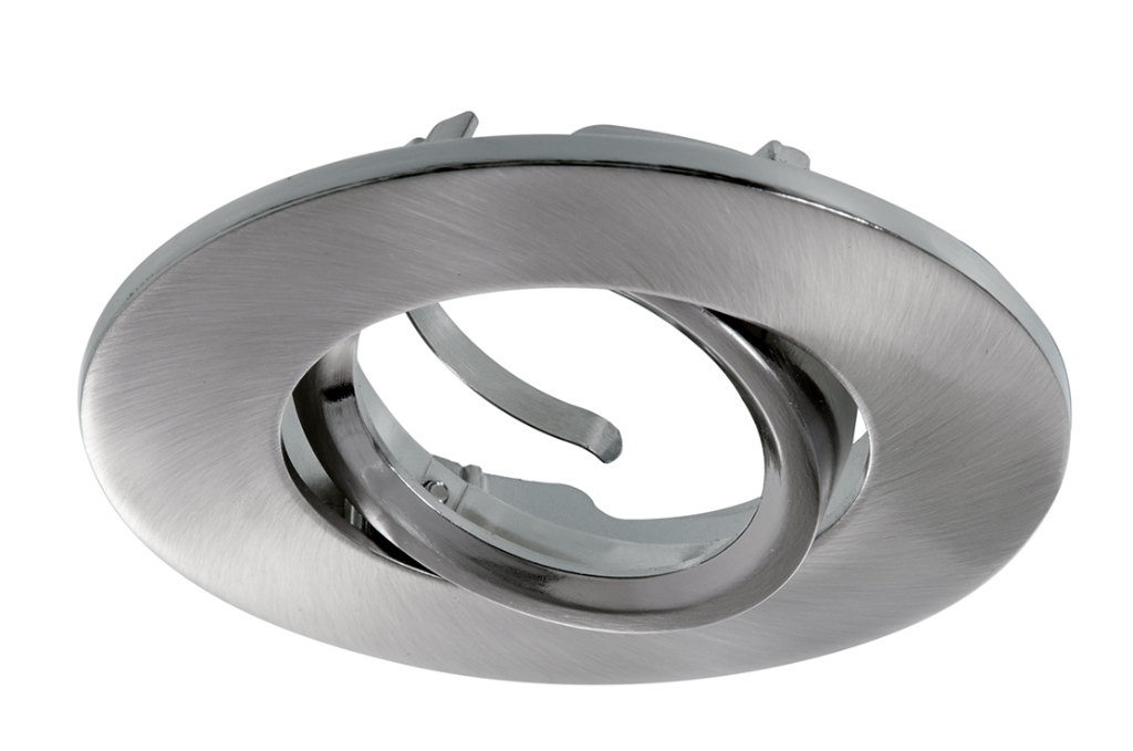 KSR GU10 Tilt Downlight Bezel IP20 Satin Chrome