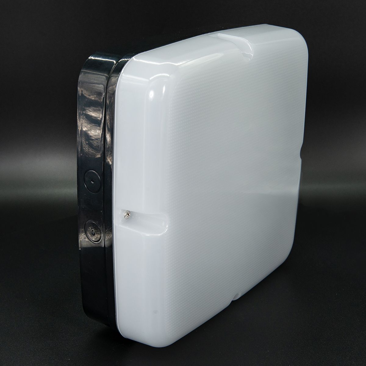 KSR Navara SF Select Square Multi CCT/Wattage LED Surface Fitting Black with Opal Diffuser
