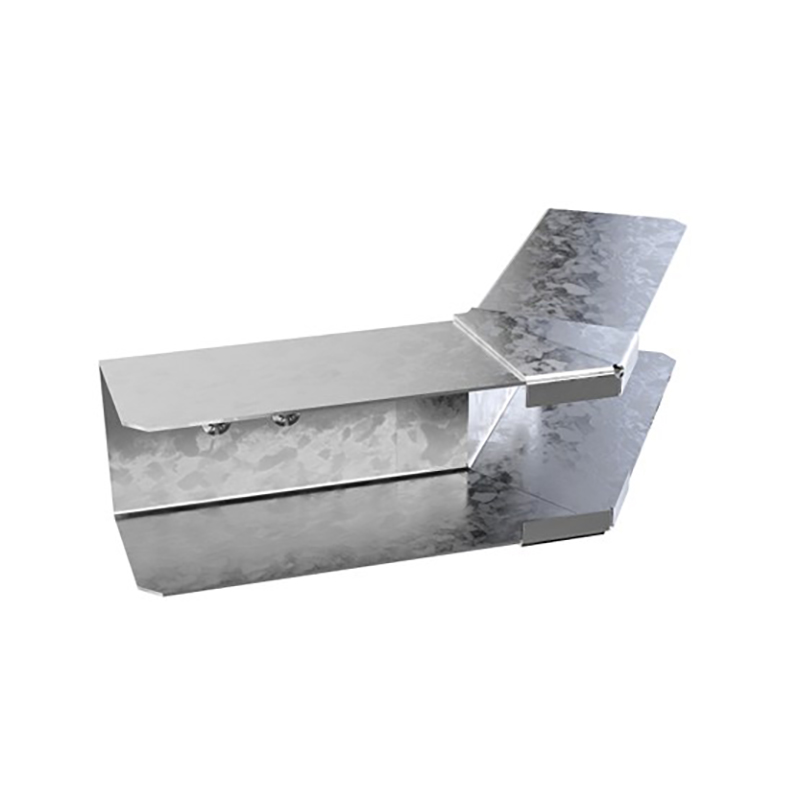 Trench 50 x 50mm Lighting Trunking 45° Bend External Lid - Pre Galvanised