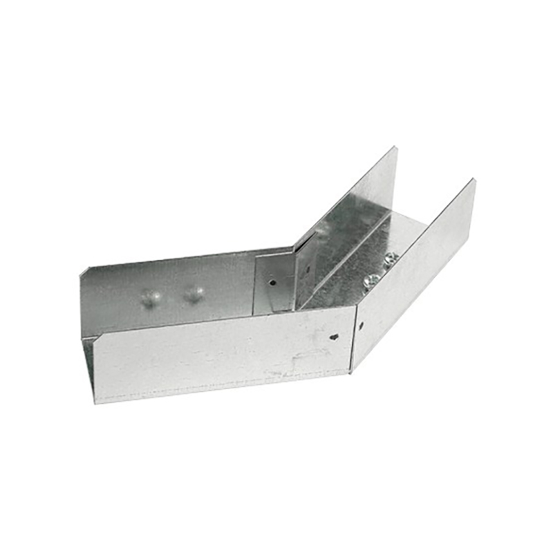Trench 50 x 50mm Lighting Trunking 45° Bend Top Lid - Pre Galvanised