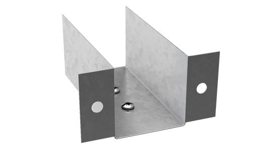 Trench 50 x 50mm Lighting Trunking Outlet Flange - Pre Galvanised