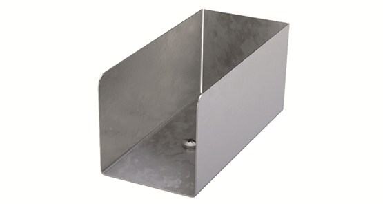 Trench 50 x 50mm Lighting Trunking Stop End - Pre Galvanised 