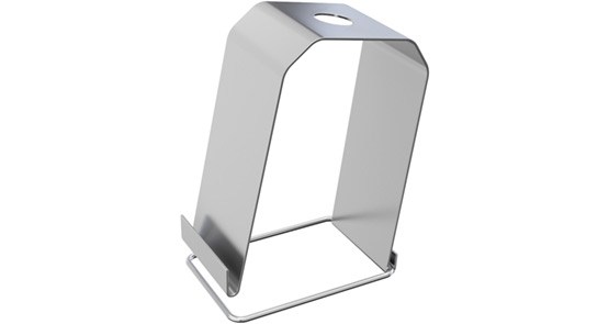 Trench 50 x 50mm Galv Lighting Trunking Stirrup Hanger with M10 Hole - Pre Galvanised