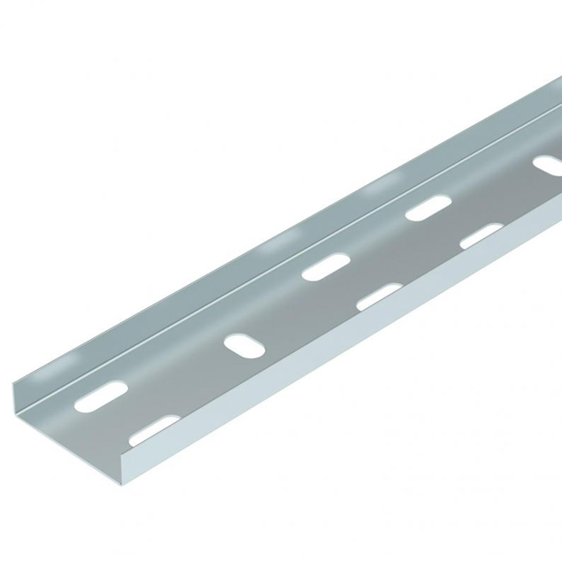 Trench Light Duty 50mm Cable Tray - Pre Galvanised (3m Length)