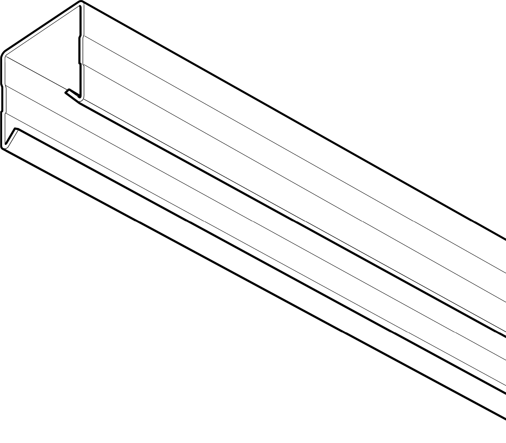 Legrand 50 x 50mm Lighting Trunking - Pre Galvanised (5m Length)