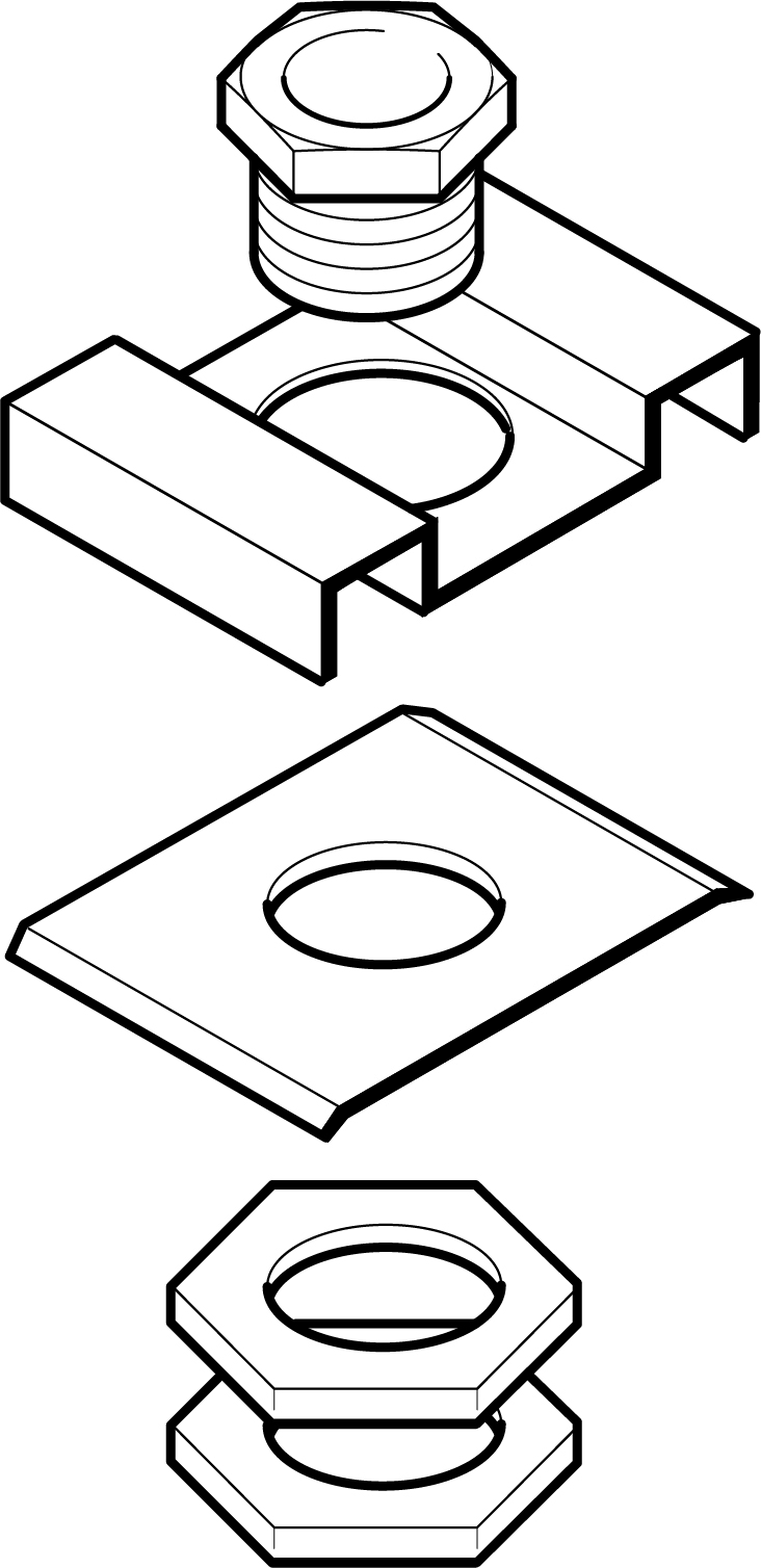 Legrand 50 x 50mm Lighting Trunking Suspension Fitting (Packed in 10's)
