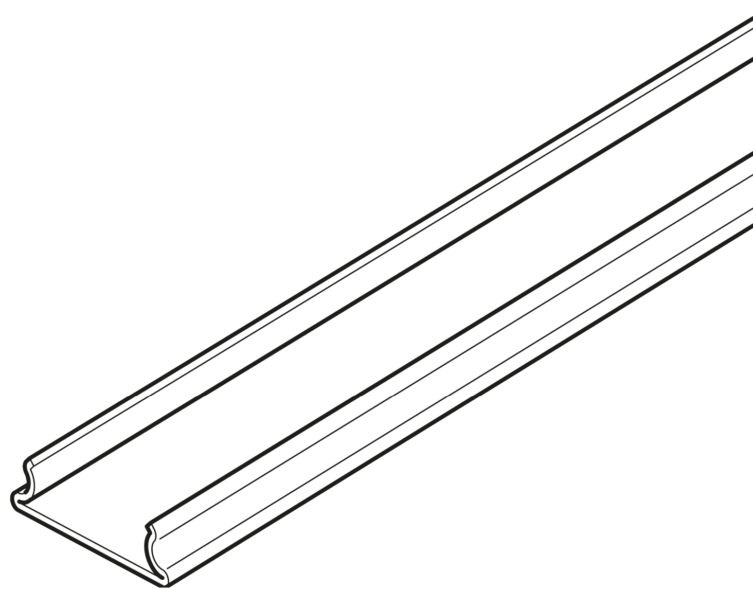 Legrand 50 x 50mm Lighting Trunking Lid - Pre Galvanised (2m Length)