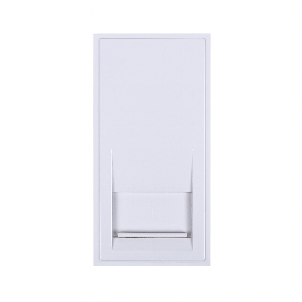 Niglon RJ45 Cat 5E Euro Module White 25mm X 50mm