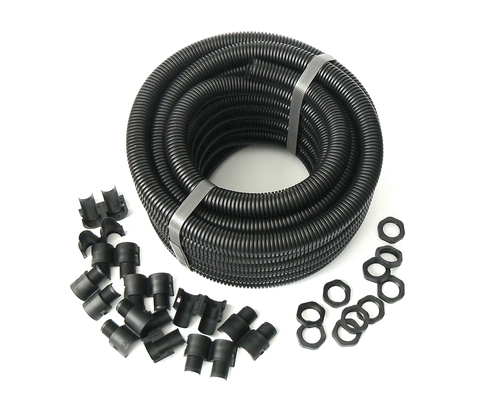 Termination 16mm Black Round Conduit Contractor Pack 10m With 10 Glands