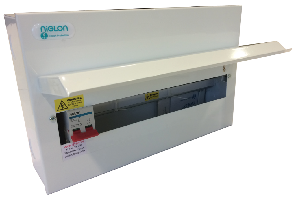 Niglon 16 Way 100A Main Switch Metal Consumer Unit