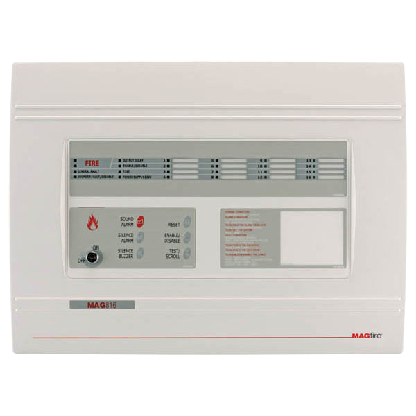 ESP Magfire 8 Zone Fire Panel Expandable to 16 Zones in ABS Case