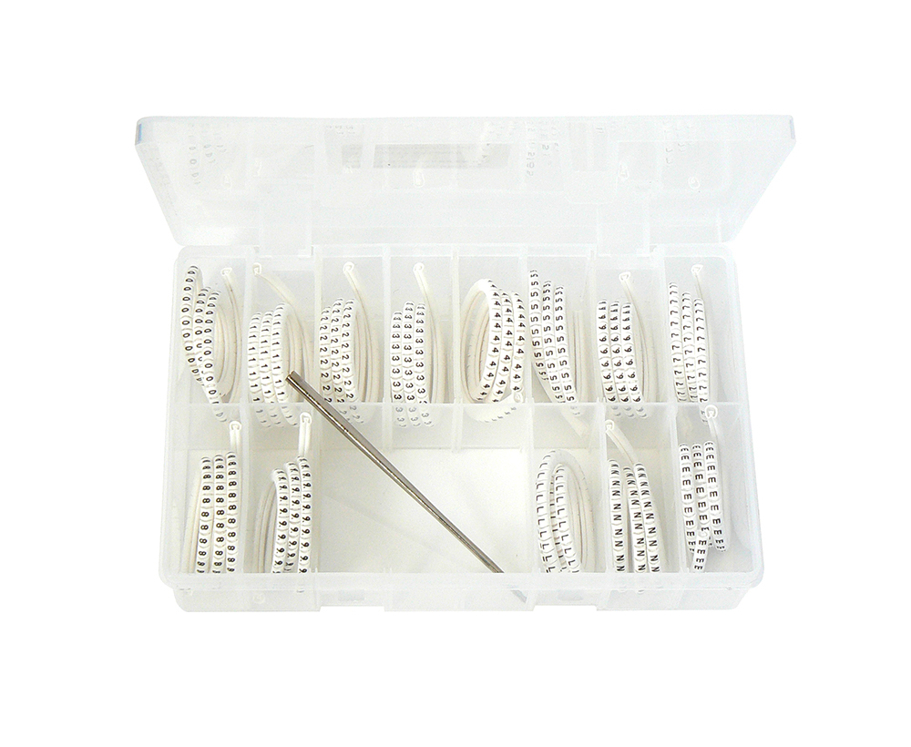 Term Tech EL 1/3 1-6mm² Black of White Marker Kit Smaller 0-9 Kit with Applicator & Kit Box