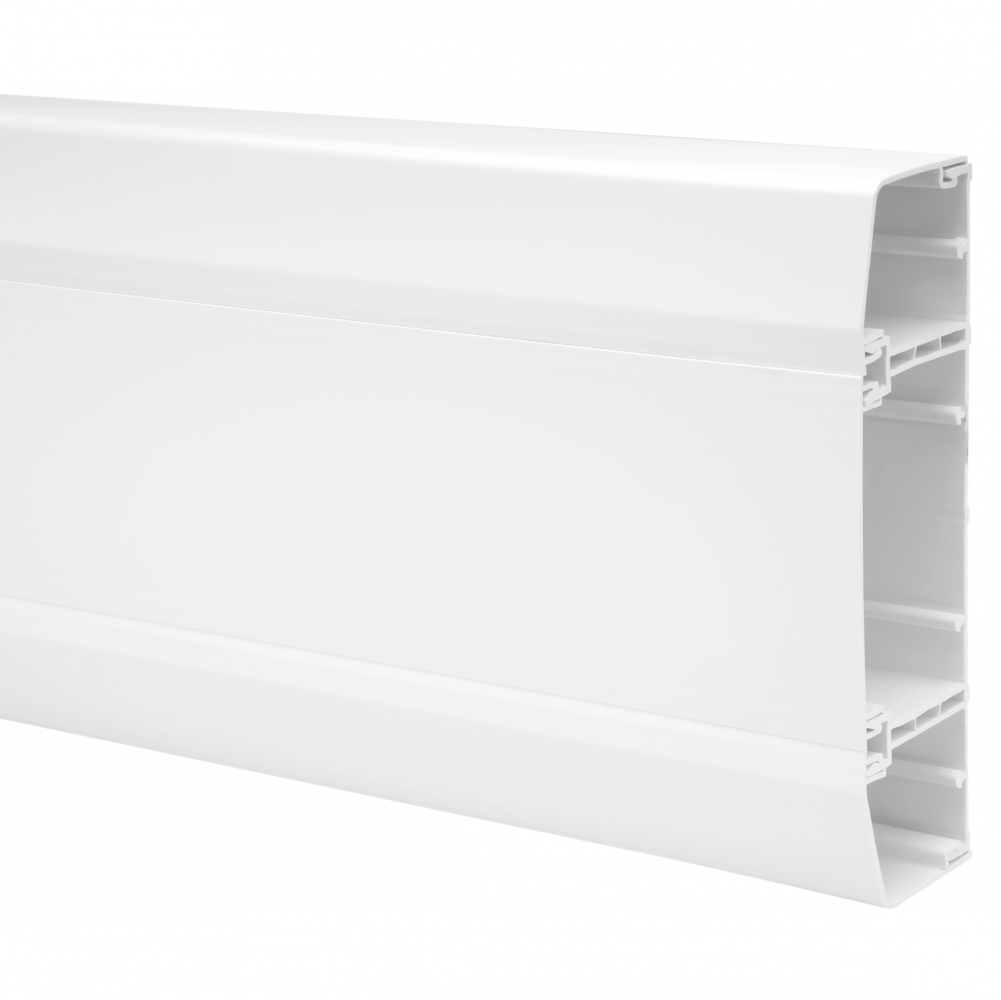 Marco Apollo 170mm x 50mm 3 Compartment Dado Trunking (3m Length) Light Grey