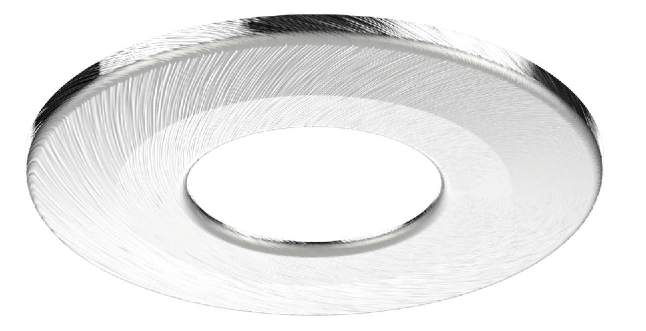 Kosnic Mauna Tilt Round Magnetic Tilt Bezel Satin Chrome